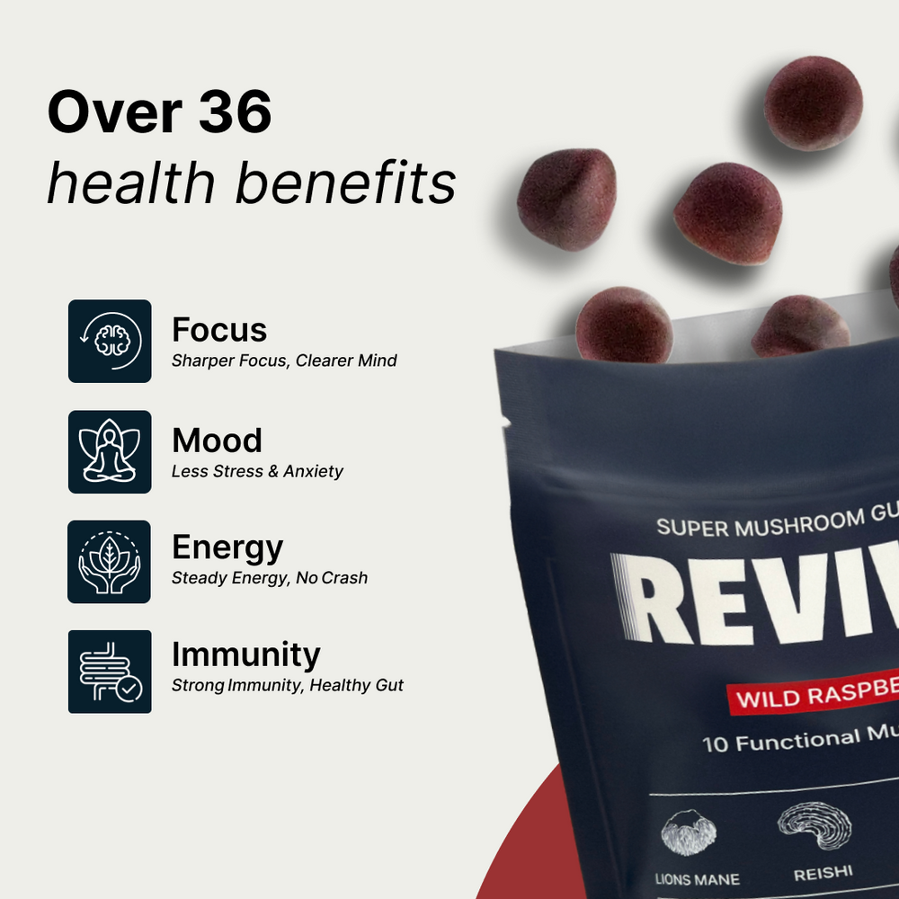 REVIVA 10-in-1 Mushroom Gummy Complex