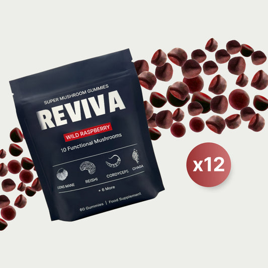 REVIVA Mushroom Gummies - 12 Pack