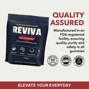 REVIVA 10-in-1 Mushroom Gummy Complex